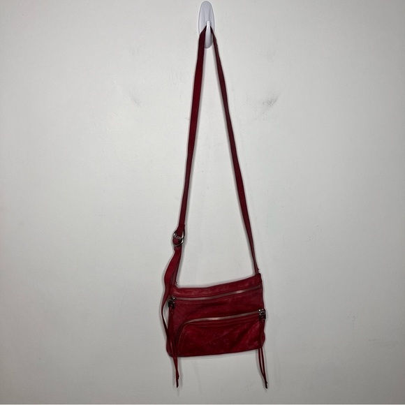 HOBO red leather crossbody bag small size - Picture 1 of 11